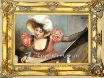 WB 108 antique oil painting frame corner Oil Paintings